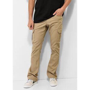 Ninth Hall Signal Flare Pants Men’s 36 Khaki Tan Cargo Stretch Zipper Fly NEW